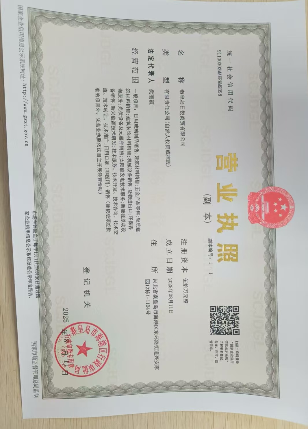 秦皇島日悅商貿有限公司