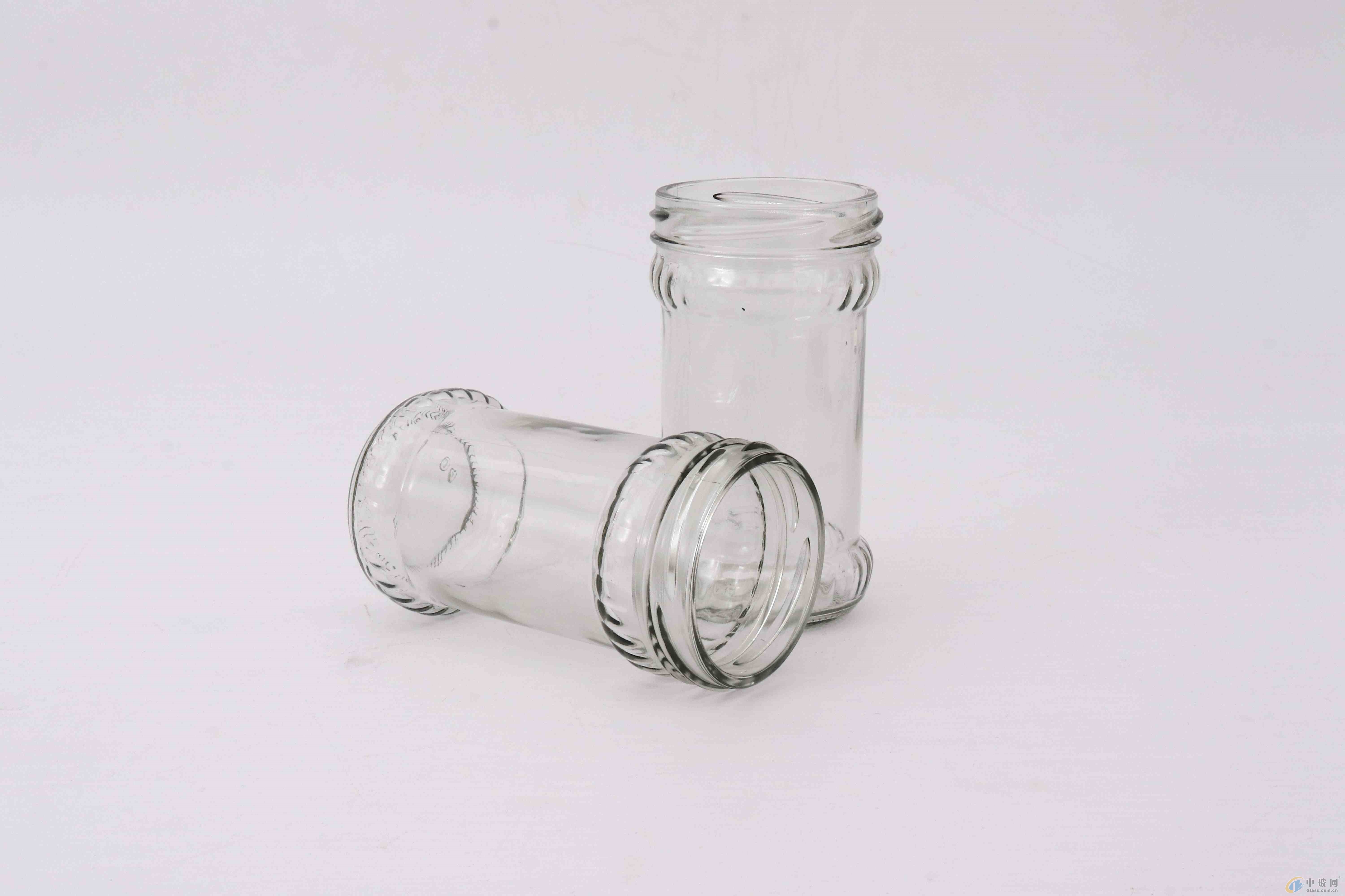 青岛耀恩玻璃制品厂家供应200克辣椒酱瓶饮料瓶酒瓶透明玻璃瓶