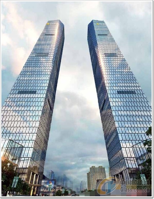 寓意稳定,力量和标志的特性,270米双子塔是西安天际制高点,两座高楼