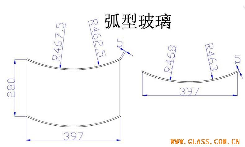 求购弧形钢化玻璃