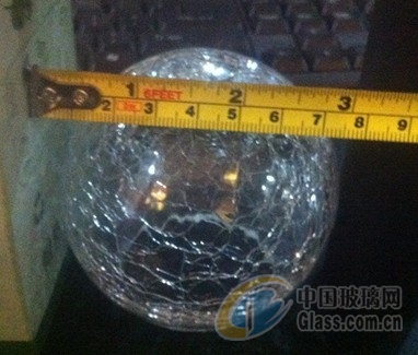 8cm裂纹玻璃球