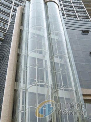 观光电梯玻璃罩钢结构电梯井道