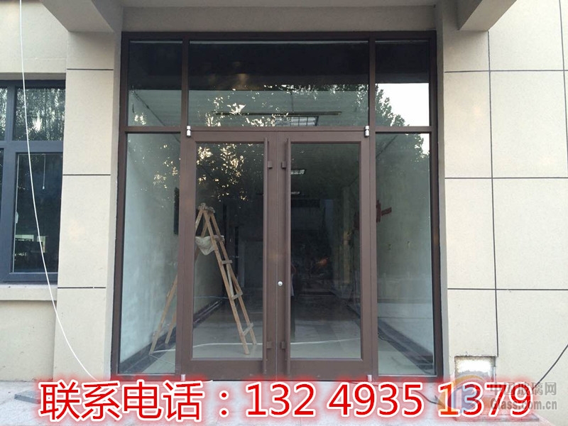 石家庄灰色商铺门批发价格_咖啡色店铺门制作安装