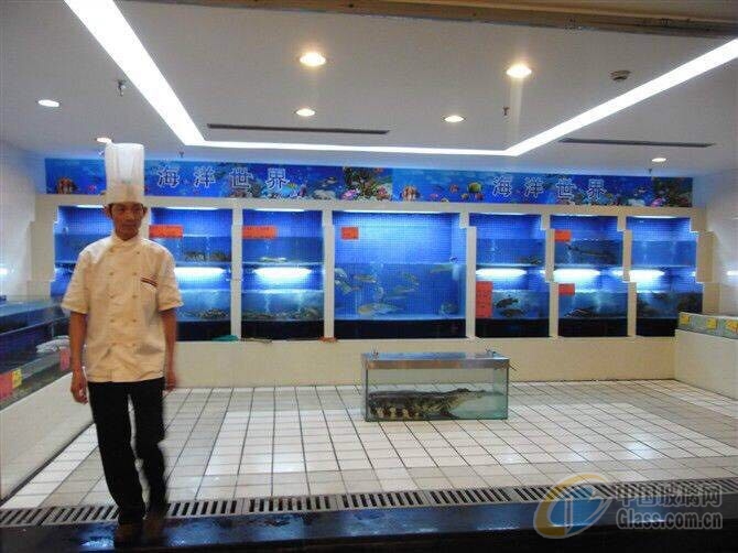 扬州海鲜鱼缸定制扬州大型海鲜鱼缸 超市海鲜池厂家