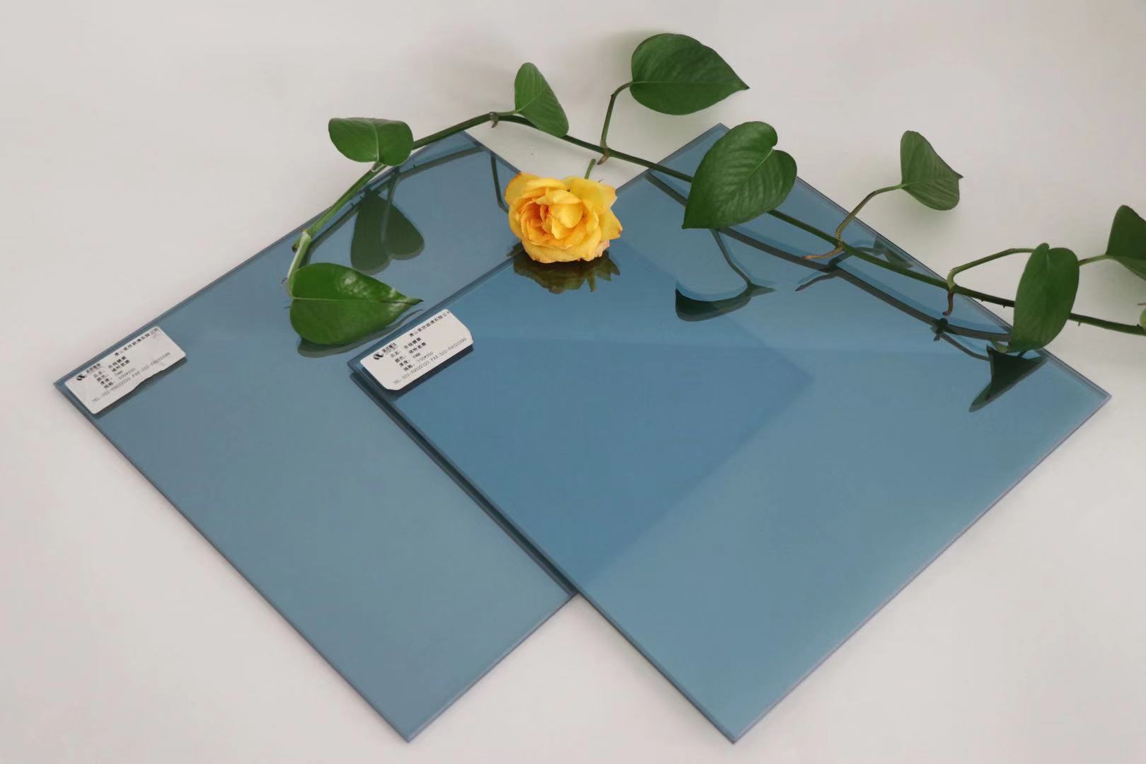 厂家批量生产 镀膜玻璃茶色 蓝色 灰色 绿波玻璃幕墙玻璃-阿里巴巴