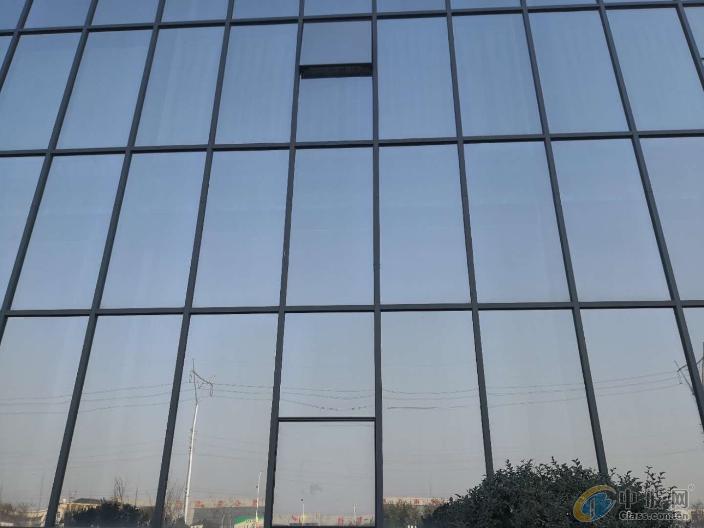 横隐竖明框幕墙6毫米low-e中空钢化玻璃