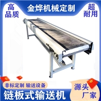 廠家新款訂制金屬履帶機械非標鍍鋅排屑機鏈板不銹鋼輸送鏈板