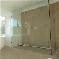 淋浴房钢化玻璃室内隔断精磨边钢化玻璃定制