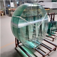 东莞钢化厂加工12mm圆形透明玻璃家具台面茶几