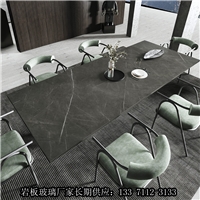 巖板玻璃面板定制茶幾餐桌電視柜吧臺面鞋柜餐邊柜面石材巖板桌面加工