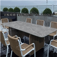 輕奢巖板玻璃戶外餐桌仿大理石瓷磚電視沙發(fā)背景墻板