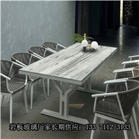 耐高溫耐酸堿耐劃傷可裁切可鋼化戶外巖板玻璃桌面家具玻璃背景墻