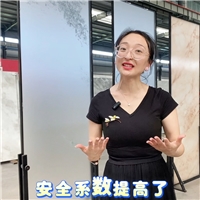 高溫彩釉半透云石玻璃異地可裁切可鋼化