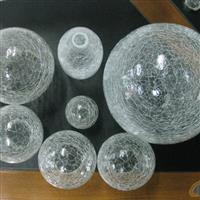 玻璃裂纹球 空心玻璃球 镀银玻璃球