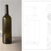750ml墨綠色葡萄酒瓶