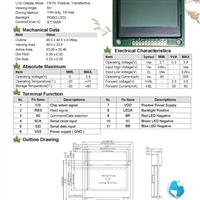 玻璃LCD 液晶屏LCM12864-19C