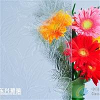 供應(yīng)壓花玻璃—楓葉3號