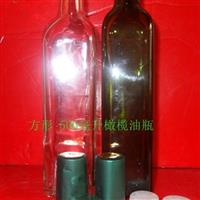 供應(yīng)墨綠色750毫升橄欖油瓶