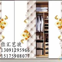 藝術(shù)玻璃新款打印噴繪寫真衣柜