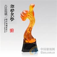 激勵(lì)員工獎(jiǎng)杯，大大拇指水晶獎(jiǎng)杯