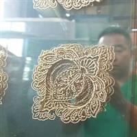  鑲嵌玻璃 銅條櫥柜玻璃門(mén)芯廠(chǎng)家