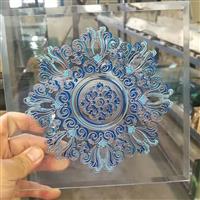 藍色圓型窗花圖案 方形門(mén)芯 定制成批出售