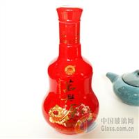 新款高等酒瓶500ml定制玻璃酒瓶烤花白酒瓶酒水瓶