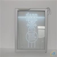 内雕发光电加热玻璃门 电加热发光冷柜玻璃门定做