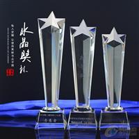 篮球比赛奖品颁发 水晶奖杯三件套深圳厂家