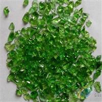 兴胜矿产大量供应绿色玻璃碎 玻璃砂 玻璃珠