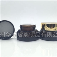 華卓玻璃瓶廠家介紹棕色膏霜瓶 化妝品瓶?jī)r(jià)格 歡迎咨詢