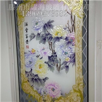 玻雕背景墻家裝玻璃裝飾