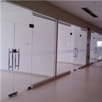 天津市定制钢化玻璃门，专业定制无框玻璃门
