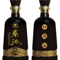 供應500ml白酒瓶 高品質烤花玻璃酒瓶