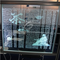 3D立体激光内雕发光玻璃 艺术发光装饰玻璃
