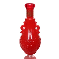 高白料白酒玻璃瓶彩色噴涂玻璃瓶婚宴壽宴用