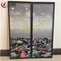 張家口市玻璃移門(mén)5D背景墻打印機