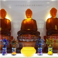 广州大件琉璃佛像药师佛 寺庙琉璃佛像定制 广州琉璃