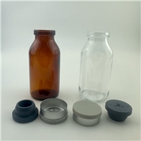 醫(yī)用玻璃瓶廠家，100ml醫(yī)用玻璃瓶，透明玻璃瓶