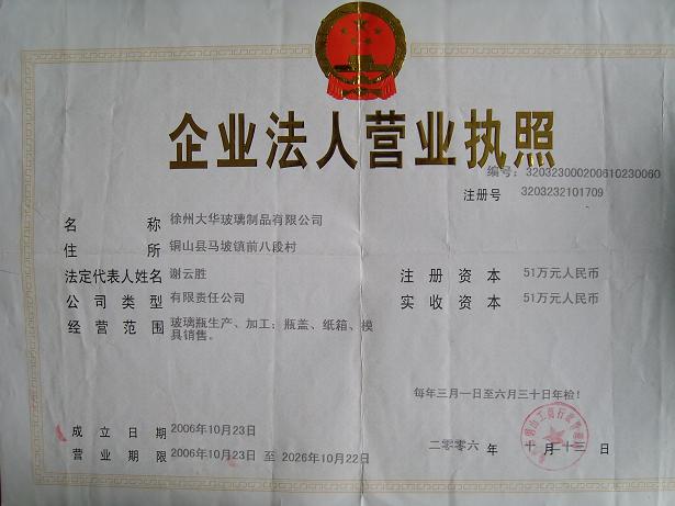 徐州市玻璃瓶廠(chǎng)