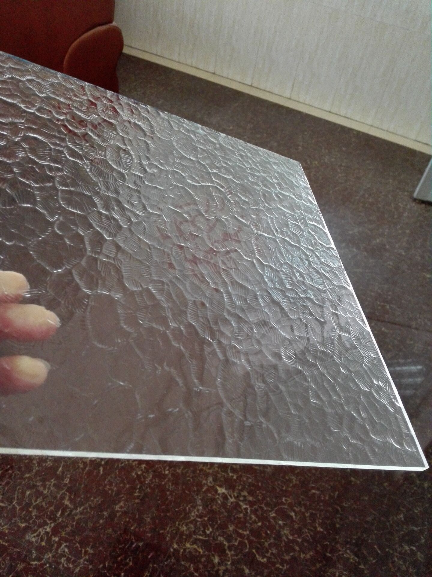 金晶超货品波压花玻璃