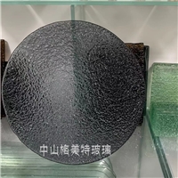 格美特圓形熱熔玻璃 玄色異形鋼化玻璃 擺件裝飾圓形櫥窗