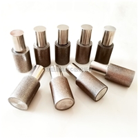 東莞定制高溫合金內(nèi)孔研磨用帶柄CBN砂輪28mm