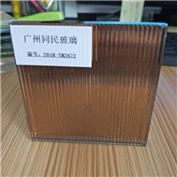 廣州同民供應瓦楞玻璃條紋玻璃柜門玻璃