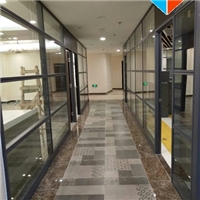 東莞辦公室雙層玻璃帶百葉隔斷工廠