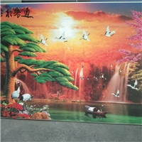 客廳瓷磚背景墻uv平板打印機(jī)