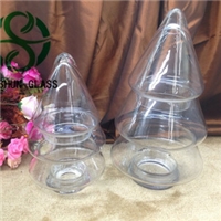 圣誕樹糖果罐 玻璃儲(chǔ)物罐 新品婚慶玻璃瓶 玻璃容器